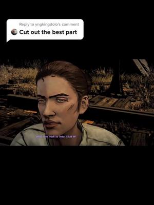 A post by @ooctwdg on TikTok caption: Reply to @yngkingdolo #TWDG #TheWalkingDeadGame #LeeTWDG #ChristaTWDG #TellTaleGames #TellTale #OutOfContext #OOC #FYP