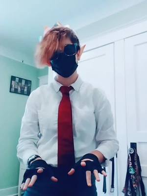 A post by @gayerranboolive on TikTok caption: I've been waiting to do this #tommyinnit #ASOSChaoticToCalm #ranboocosplay #CowboyBebop #tubbo #ranboolive #dreamsmp #ASL #twobirds