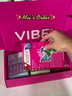 A post by @shopvibenails on TikTok caption: Thanks for shopping my Black Friday Sale!💅✨ #quicknails#instantnails#nailgame#lovenails#orderpacking#mycustomers