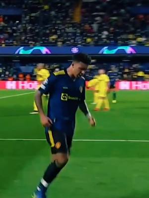 A post by @inter.futbol on TikTok caption: 🔴⚪ Sancho 25 ⚪🔴 | Man. United⚡ #sancho #manchesterunited #championsleague #gol #viral #futbol