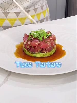 A post by @linqanaaa on TikTok caption: Must order appetizer #foryoupage #fypシ #fyp #itsanaaa #myroutine #gimmemore #aestheticfood #tunatartare #tunarecipe #rawfish #tartare #sogood #fancy