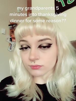 A post by @spitslut666 on TikTok caption: literally help can we just eat without you denying slavery for the whole meal #slavery #fypシ #thanksgiving #foryou #fy #fyp #racist #conservative