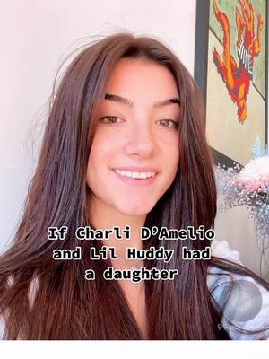 A post by @celebs_morphs_ on TikTok caption: Reply to @carmen..bc #charlidamelio #lilhuddy #daughter #faceapp #fypシ #foryou Aww she’s cute!