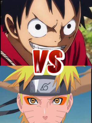 A post by @tsukooooo on TikTok caption: Alors ? #naruto #luffy #vs #edit