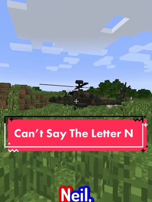 A post by @itscolive on TikTok caption: Minecraft but I can’t say the letter N… | Helikopter 🚁 Helikopter 😩 #Minecraft #mcyt #viral