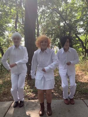 A post by @naukajewel on TikTok caption: Serving up today’s lunch special. 🍖 #tpn #thepromisedneverland #emma #ray #norman #GiveWithAllYourHeart #