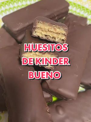 A post by @conbuencondimento on TikTok caption: Huesitos de Kinder Bueno, BRUTALES 🍫 #CocinaEnTikTok #AprendreEnTikTok #RecetasFaciles #RecetasQueFuncionan #RecetasTop #viral #comida #food