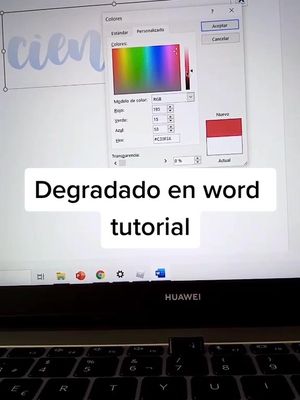 A post by @digital.studyy on TikTok caption: Aprende a degradar en word 🖥️#viral #crzgf #hacks #parati