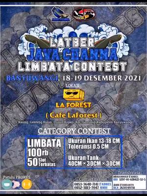 A post by @rageng1 on TikTok caption: H-7 Latber "JAVACHANNA" Limbata Contest , 18-19 ,Desember 2021 #javachanna #mbahpalangteam