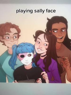 A post by @danielle_sketches on TikTok caption: yeah… #sallyface #sallyfaceart #sallyfacememes #salfisher #ashleycampbell #larryjohnson #toddmorrison #sallyfacegame #sallyfacelarry #sallyfacefanart