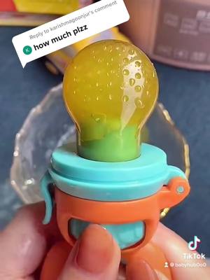 A post by @babyhub0o0 on TikTok caption: Reply to @karishmagoonjur If you need,my introduction has lin.k🔗#foryou #baby #fruit #mom #pacifier