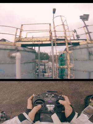 A post by @syncfpv on TikTok caption: Flying the old waterworks spot again! #fpv #fpvfreestyle #fyp #foryou #fpvdrone