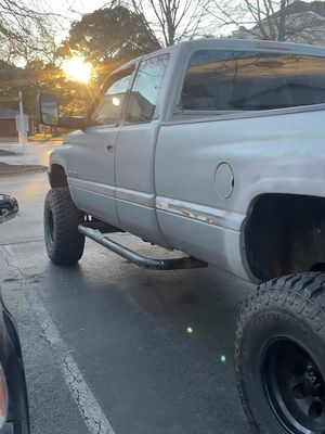 A post by @toytradeup on TikTok caption: Wish it was a cummins but its okay #fypシ #toytradeup #2ndgen #dodge #ram #screw2wd