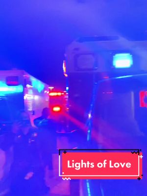 A post by @chillyjilly95 on TikTok caption: Wishing the children stuck in the hospital a Merry Christmas 🎄 #lightsoflove #lasvegas #amr #medicwest #childrenshospital #merrychristmas #backtheblue #ems #fypシ