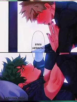 A post by @becky.artxyz on TikTok caption: OMG!! POLICE 👮‍♂️🧡💚 #bakudeku #katsudeku #bakugoxdeku #dekuxbakugou #yaoi #doujinshi #mha