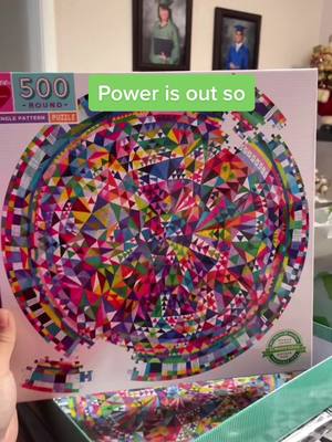 A post by @wolfwarrior33 on TikTok caption: I didn’t last long alone 🤣 #nopower #adhd #coloring #puzzles