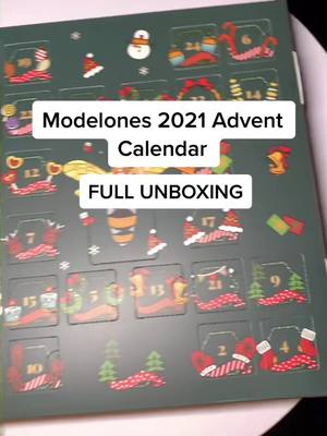 A post by @nailsbybbkay on TikTok caption: Thank you to @modelonesofficial for sending me their first ever advent calendar! 💕 #nailart #unboxing #nailmail #satisfying #foryoupage #fypシ