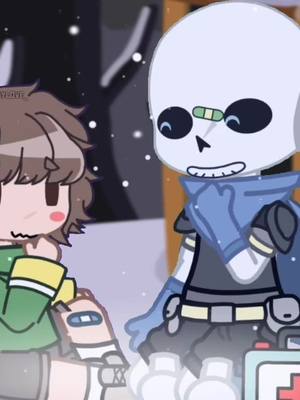 A post by @spoonne on TikTok caption: обожаю динамику этих двоих ? #underswap #undertaleau #swapsans #swapchara