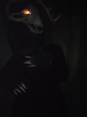 A post by @donttouchthevoid on TikTok caption: POV: you tell Alistor about a recent murder in the forest that he deeeefinitely had nothing to do with |#puppet #monsteroc #monster #puppetry #creepy