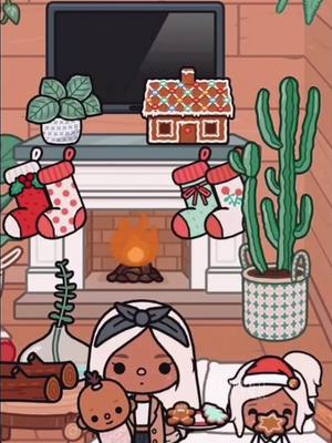 A post by @tblwnovalee on TikTok caption: ˚୨୧🌲⋆｡ » making a gingerbread house! ❅❞ ib: idk! || #gingerbread #christmas #tocasnova #tblwpoppy #tblwnovalee #fy