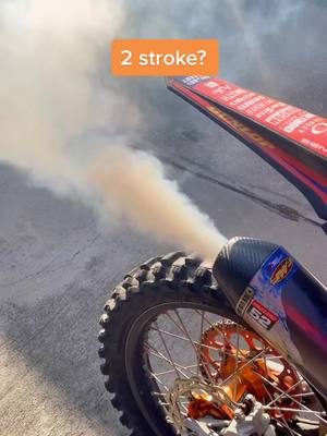 A post by @jacob.kushnir on TikTok caption: #dirtbike #250 #ktm #2stroke #4stroke #blownup