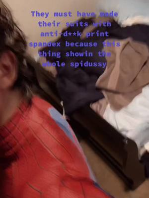 A post by @jacobdeezon on TikTok caption: got my whole spadoingdoing out 🍆🕷 #spiderman #spidermannowayhome #spiderverse