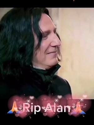 A post by @harrypotterfilm.az on TikTok caption: We Miss You Alan😓😭Tag Your Potterhead Friends👇✍#severussnape #hogwarts #gryffindor #potterhead #harrypotter #slytherin #dracotok #hufflepuff #snape