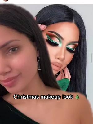 A post by @jun1361 on TikTok caption: #merrychristmas makeup#foryou #fyp