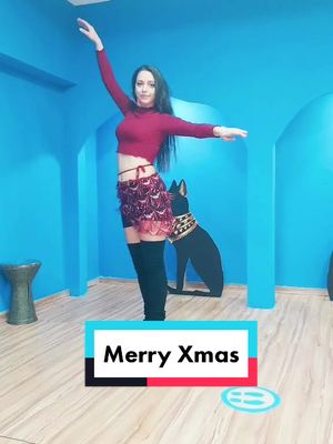 A post by @nadiraram_bellydance on TikTok caption: Merry Christmas and Happy holidays to evryone 🎅😊  #merrychristmas  #natale2021 #xmas  #bellydance #orientaldance #danzaorientale  #jinglebells