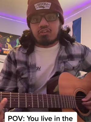 A post by @emofase on TikTok caption: Ope #fyp #guitar #music #midwestemo