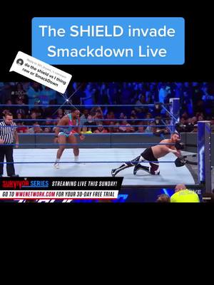 A post by @wwefan377 on TikTok caption: Reply to @301_bryant_  #WWE#deanambrose#romanreigns#sethrollins#shieldwwe#braunstrowman#sheamus#cesaro#theusos#smackdown#smackdownlive#wweshield#wwett