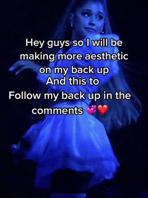 A post by @arianator949 on TikTok caption: Here @arianatorxbb my back up also I love @arianagrande #foryoupage #fanpage #foryou ❤️