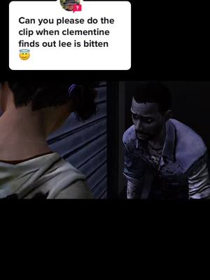 A post by @ooctwdg on TikTok caption: #answer to @muscleman68421 #TWDG #TheWalkingDeadGame #LeeTWDG #ClementineTWDG #TellTaleGames #TellTale #OutOfContext #OOC #FYP