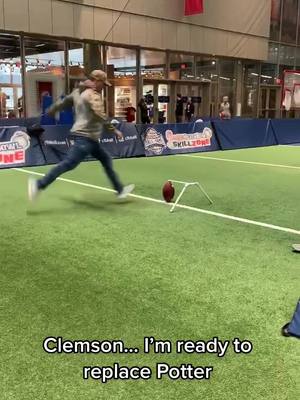 A post by @thecamocartel on TikTok caption: #PepsiApplePieChallenge college football hall of fame extra point #football #CollegeFootball #ncaa #clemson #thecamocartel #espn #fyp #D1