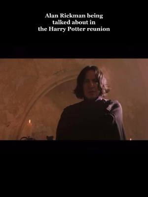 A post by @alanrickmanz on TikTok caption: Always😭 #alanrickman #rickmantok #alantok #rickman #snape #severussnape #snapetok #harrypotter #returntohogwarts #reunion #harrypotter20years #fyp