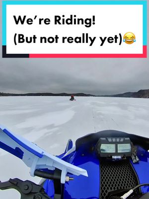 A post by @upstatesledders on TikTok caption: Leap Frog Down The Whole Pond❄️ #insta360 #insta360winter #snowmobile #life #upstatesledders #winter #viral #fyp