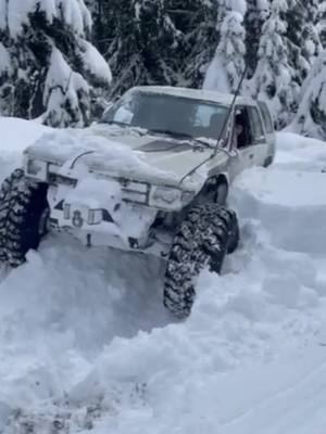 A post by @toyotacrawler on TikTok caption: Last weekend shenanigans. 🎥 @highelevationoffroad commentary is always great #idaho #snow #snowwheeler #idahome #toyota #wheeling