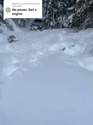 A post by @toyotacrawler on TikTok caption: Reply to @paulvandevoorde  I prefer Bluetooth engines. 🎥 @highelevationoffroad  #idaho #snow #snowwheeler #idahome #toyota #wheeling #spicegirls