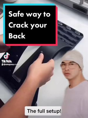 A post by @massageonpoint on TikTok caption: Safe way to Crack your Back! Follow for Back Pain relief. #fypシ#foryoupage#tiktok#foryou