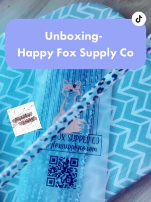 A post by @marveloustumblers on TikTok caption: Happy mail from @happyfoxsupplyco link in bio for my affiliate link! #happymail #leopardprint #tumblersoftiktok #tumblersupplies #craftersoftiktok