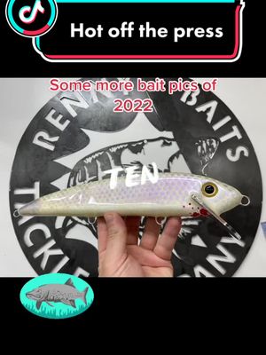 A post by @rennybaits on TikTok caption: Heres a few baits finished up and looking for homes. #rennybaits #customfishinglure #customlureairbushing #bigbaits #musky #muskie