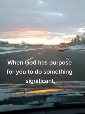 A post by @h.and.bs.dad2320 on TikTok caption: Why the enemy attacks you...#godsplan #driving #sunrise #christiantiktok #godsworking #