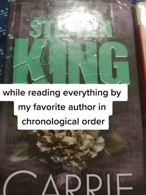 A post by @mcruz0986 on TikTok caption: #BookTok #booknerd #bookworm #stephenking #myfavoriteauthor #chronologicalorder #sequals #icouldnthelpmyself