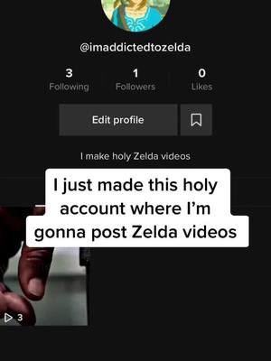 A post by @imaddictedtostarwars on TikTok caption: @imaddictedtozelda #zelda #nintendo