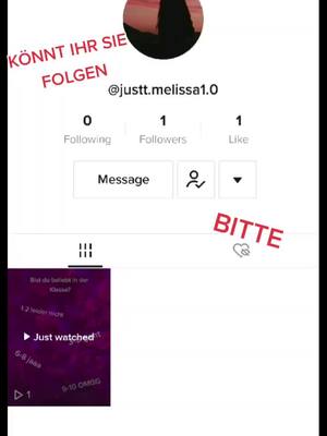 A post by @bosnier_27 on TikTok caption: Könnt ihr sie bitte folgen ist meine Cousine @justt.melissa1.0 #fürdich #fürdichpage