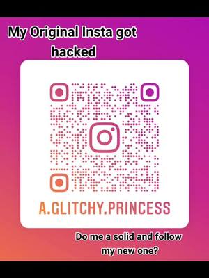 A post by @glitchyprincess on TikTok caption: OG Account got hacked, new one is in the profile. #RufflesOwnYourRidges #instagram #insta #followme️ #annoying #startingover ##fyp #foryoupage #fypシ