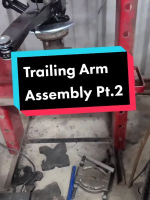 A post by @gary.ds on TikTok caption: Trailing Arm Assembly Pt.2 #cartok #corvette #c3 #1977 #carcaine #chevy #restoration