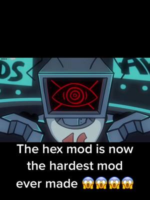 A post by @itswolfiii on TikTok caption: Reply to @the.doomsday.heist the hex mod went from the easiest mod to the hardest mod ever! #fridaynightfunkin #fnf #fridaynightfunkinmeme #fnfmod