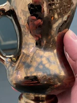 A post by @corybrownceramics on TikTok caption: Sneak peek of another project I’m working on…  #glaze #pottery #gold