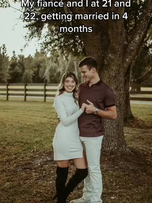 A post by @caitlyn_cunningham_ on TikTok caption: Time flies 🥺💛 #fyp #couple #foryou #gettingmarried #greenscreen